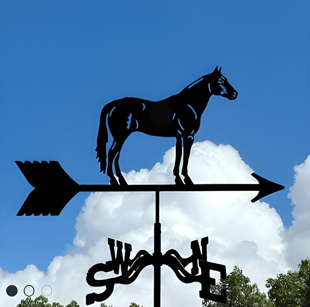 Декоративный железный флюгер - наружное украшение для металлической крыши