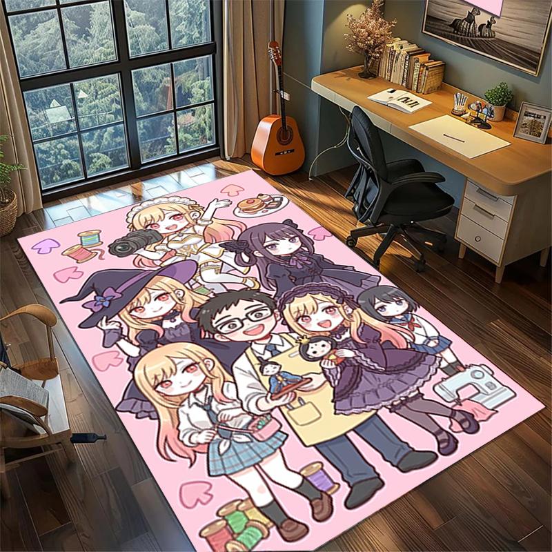 Large Area Floor Mat Rug "My Dress-Up Darling" Non Slip Washable Carpet Bedroom Gamer Room Decor—kwq53