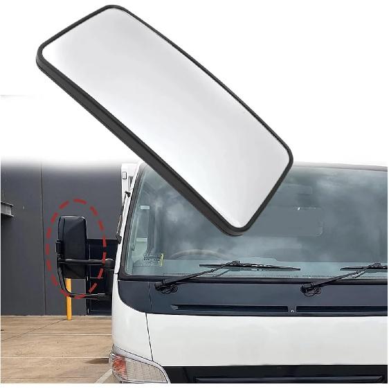 Compatible for Mitsubishi Canter Fuso FE FB FG 2005-2021 Left Right Car Rearview Mirror Glass Cover Side Mirror Door Wing Lens Assembly(Right