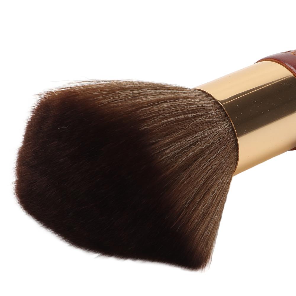 Ergonomic Wooden Handle Neck Duster Brush Portable Design Hair Cut Neck Brush Salons