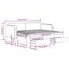 VidaXL Daybed with Trundle and Drawers Light Grey 90x200 Cm Fabric 3196870