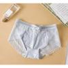 Sweet and Comfortable Fit Bow Pants Breathable Hollow Out Sexy Cotton Low Waist Lace Triangle Pants