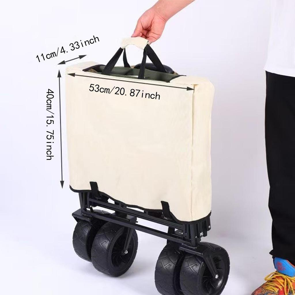 Flap Utility Wagon Cover Cart Storage Bag Dustproof Anti-Scratch Organizer Pouch