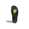 Adidas Кроссовки унисекс Adilette Comfort Slide Black Gold Metallic Core-Black GY1946
