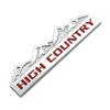 3D металлическая наклейка с логотипом High Country Letter Fender, боковая эмблема на багажник автомобиля, значок для автомобильных аксессуаров
