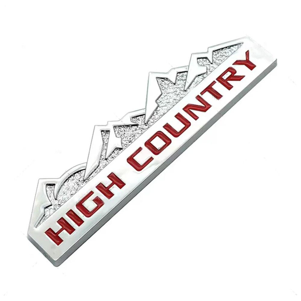 3D металлическая наклейка с логотипом High Country Letter Fender, боковая эмблема на багажник автомобиля, значок для автомобильных аксессуаров