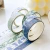 5 рулонов креативной весенней цветочной васи-ленты, разноцветная, для DIY упаковки, самоклеящаяся, художественная лента, для DIY проектов