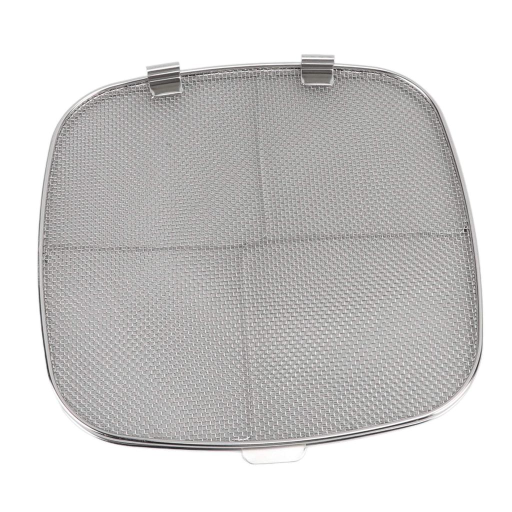 Fryer Splatter Screen 304 Stainless Steel Double Deck Fryer Splatter Shield for Oval Barbecue Machine Home