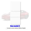 For Tesla Model 3/Y+ Highland 2025Center Console Panel Sticker Suede Film Carbon Central Control Cover Car Interior Accessories