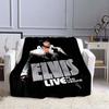 Различные стили 3D-печатных диванных пледов с узором E-Elvis (рок-певец), подходят для спален взрослых и детей, а также для гостиных