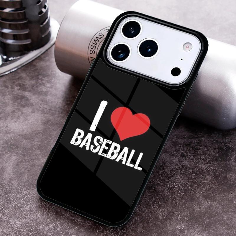 Love Baseball Phone Case for iPhone 17 16 15 Pro Max Air 14 13 12 11 Plus Shockproof Capa Cover