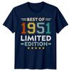 Best Of 1951 Unisexs T Shirt 75th Birthday Gift Vintage Limited Edition
