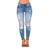 Women's Skinny Ripped Trendy Jeans Distressed Stretchy Denim Pants
