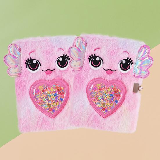 Дневник для девочек, размер А5, плюшевый блокнот с замками, 80 листов, бумажный журнал, блокнот для письма, блокнот для рисования, подарочный набор для детей на день рождения