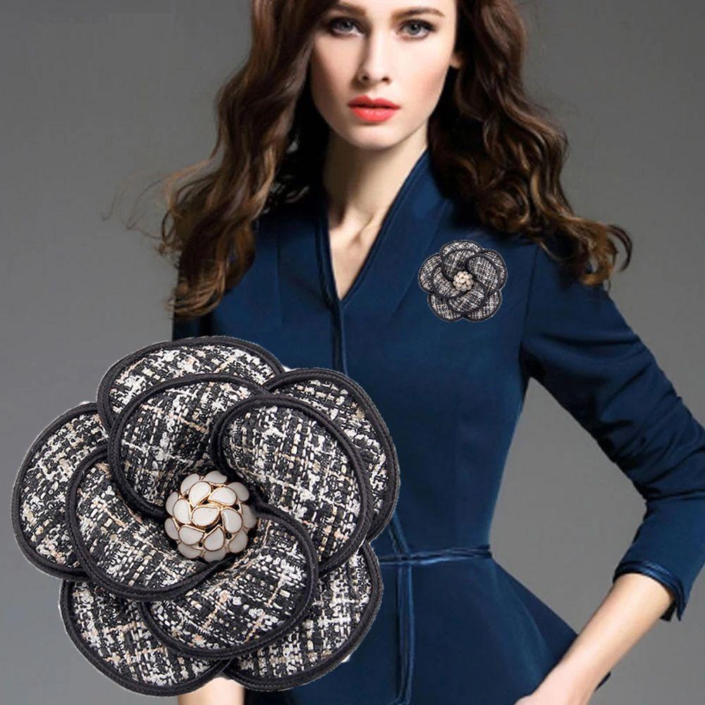 For Girls Collar Pins Party Backpack Decoration Scarf Pin Women Camellia Brooches Korean Badge Pin