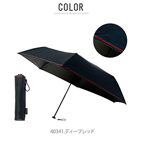 Mabu Folding Light 6 Wind Glass Fiber Rib For Both Sunny and Rainy Navy Blue Light UV For Both Sunny and Rainy Large For Folding Umbrella,