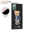 Модный брендовый чехол для телефона с медведем для Samsung Galaxy Note 20 Ultra 10 Lite 9 8 S22 Plus M31 M30s M11 M12 M21, черный мягкий чехол из ТПУ