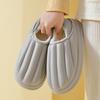 Водонепроницаемые хлопковые тапочки женские зимние домашние тапочки 2024 года на толстой подошве мягкие эластичные удобные нескользящие теплые хлопковые туфли