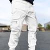 2024 Весенняя мужская мода High Street Брюки-карго Мужской тренд Светоотражающие спортивные брюки с несколькими карманами Мужские повседневные свободные комбинезоны большого размера