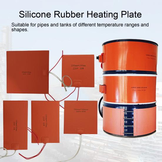Грелка из силиконовой резины, устойчивая к коррозии, электрическая тепловая пленка, горячий нагревательный коврик, постоянная температура
