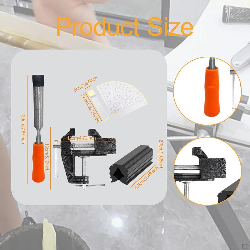 Набор для снятия липкой ленты для клюшек для гольфа, 15 липких лент, резиновые тиски для защиты вала