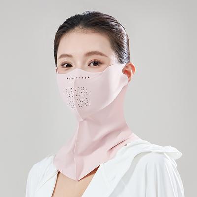 Женская летняя маска для защиты лица от солнца УФ-защита Открытый воздух Полное покрытие лица и шеи Интегрированная вуаль