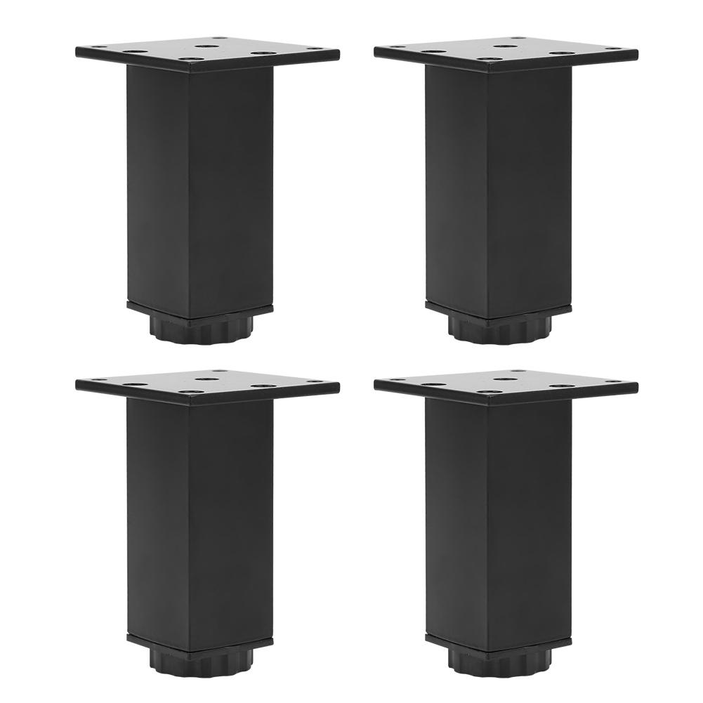 4pcs Aluminum Alloy Adjustable Feet Sofa Bed Foot Legs Support for Cupboard Cabinet Furniture