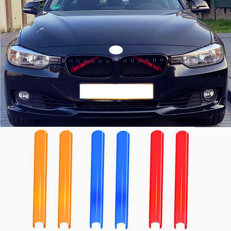 For BMW 4 Series F36 420i 428i 435i Coupe & Convertible & Gran Coupe 2014-up 2Pcs Car Front Grille Cover Trim Strips Accessories