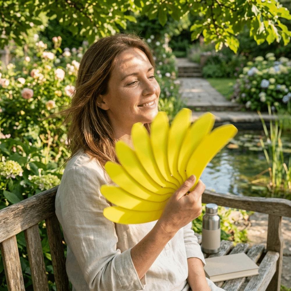 3D Printed Handheld Fan Handmade Art Cooling Fan Novelty Costume Prop Fan Outdoor Use