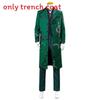 Gotham The Riddler Cosplay Trench Coat With Cotton Blend Fabric For Anime Fans