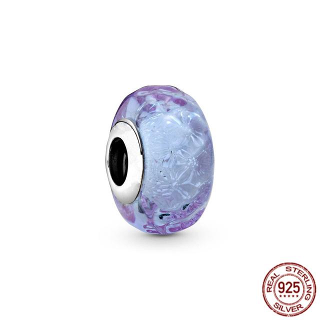 Новые подвески из муранского стекла, бусины из стерлингового серебра 925 пробы, подходят для милого модного браслета, ожерелье, ювелирные изделия своими руками, ювелирные изделия для женщин, подарок