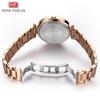 Лучшие роскошные модные женские часы с коробкой Minifocus, водонепроницаемые стальные женские кварцевые часы