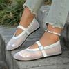 Summer Women Flats New Mesh Hollow Sandals New Fashion Designer Mary Jane Shoes Sexy Comfort Female Loafers Plus Size 43