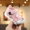 Baby Boy Sandals Black Gray Pink Canvas Infant Girl Sandals Toddler Summer Walking Shoes Newborn Sneaker Beach Shoes D04143