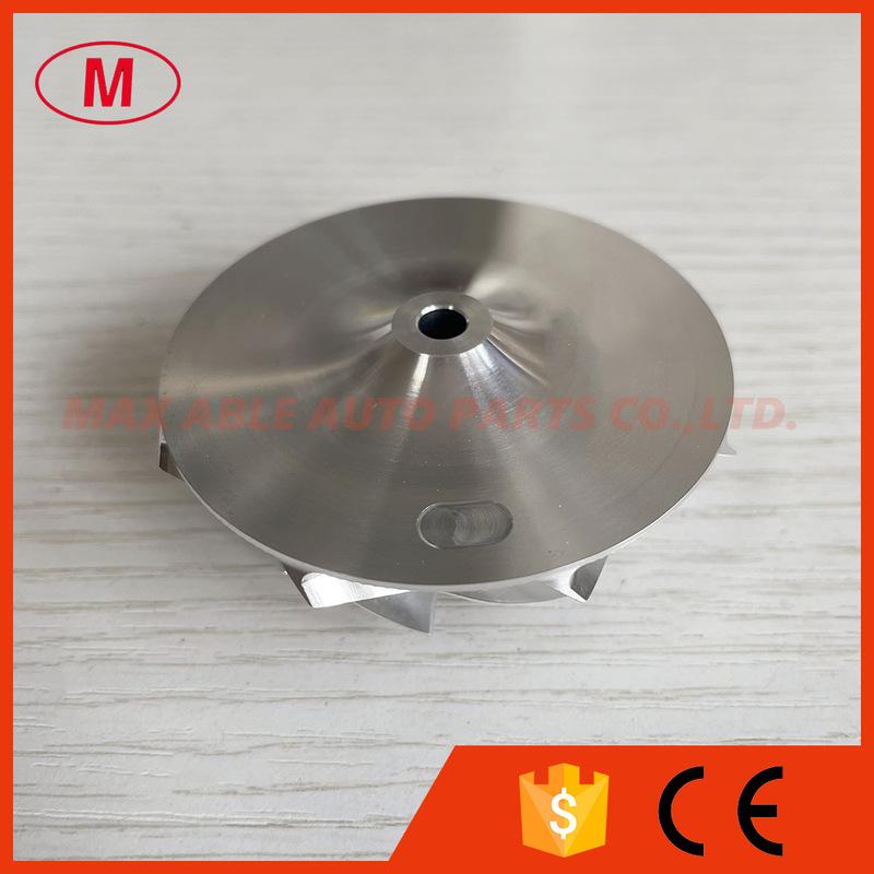 GT15-25 47.00/60.00mm 8+0 blades high performance Turbo aluminum 2618/billet compressor wheel