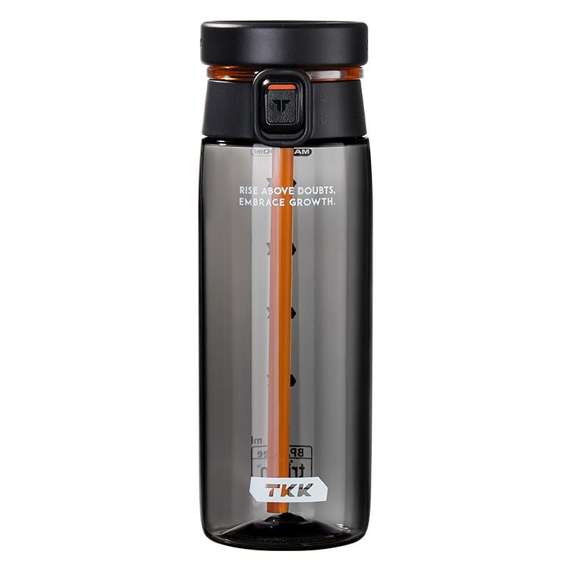Tritan Double-Drink Tumbler With Straw Lightweight Office Water Bottle 600ml Reusable BPA-Free Cup Business Gift