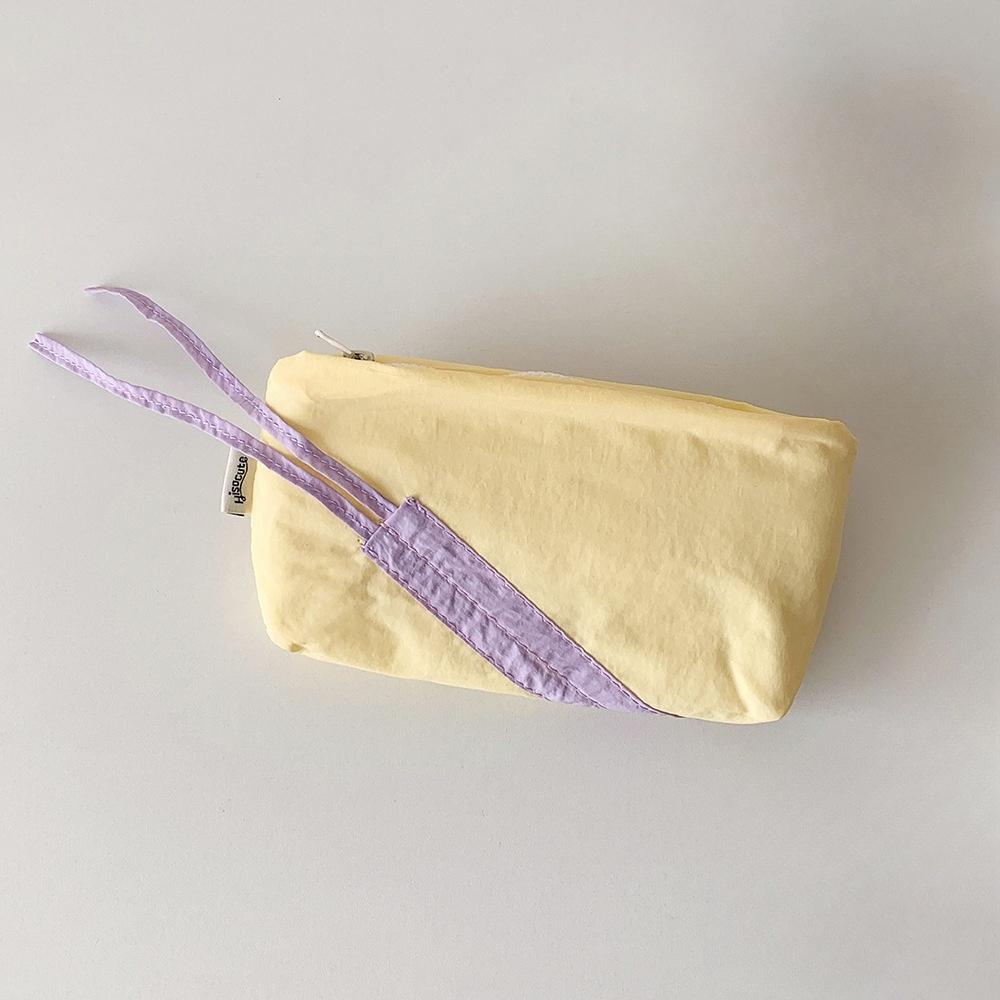 1 шт. Милый пенал с бантиком, Корейский милый стиль, Мягкий на ощупь, Чехол-органайзер для ручек для канцелярских принадлежностей, Студенческий школьный подарок