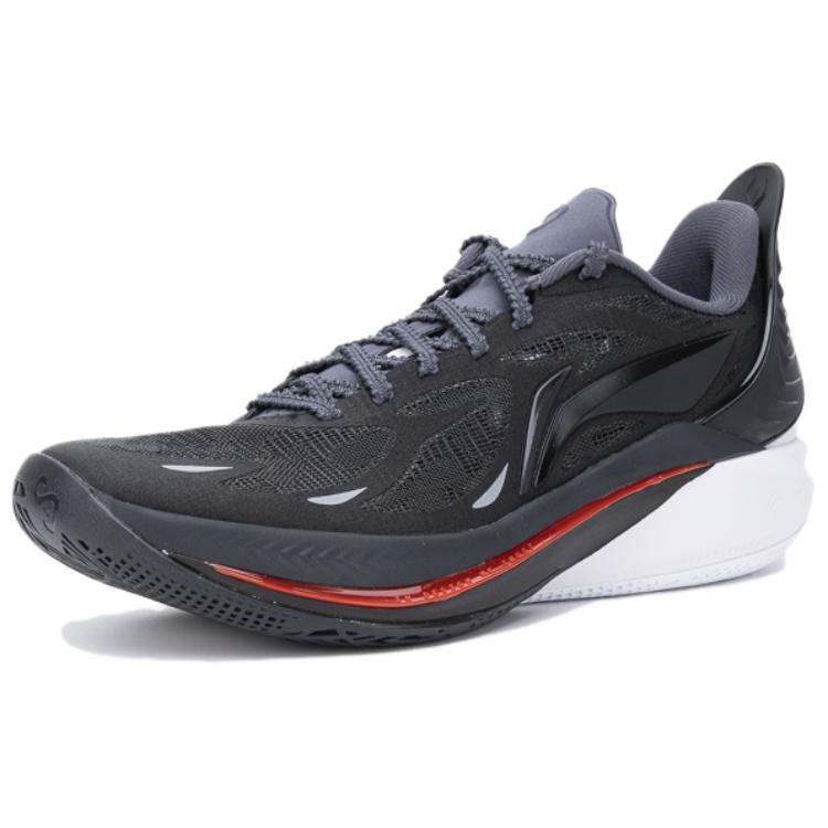 Li Ning SONIC 12 Амортизирующие Нескользящие Низкие Баскетбольные Кроссовки Мужские Черные ABAU019-8