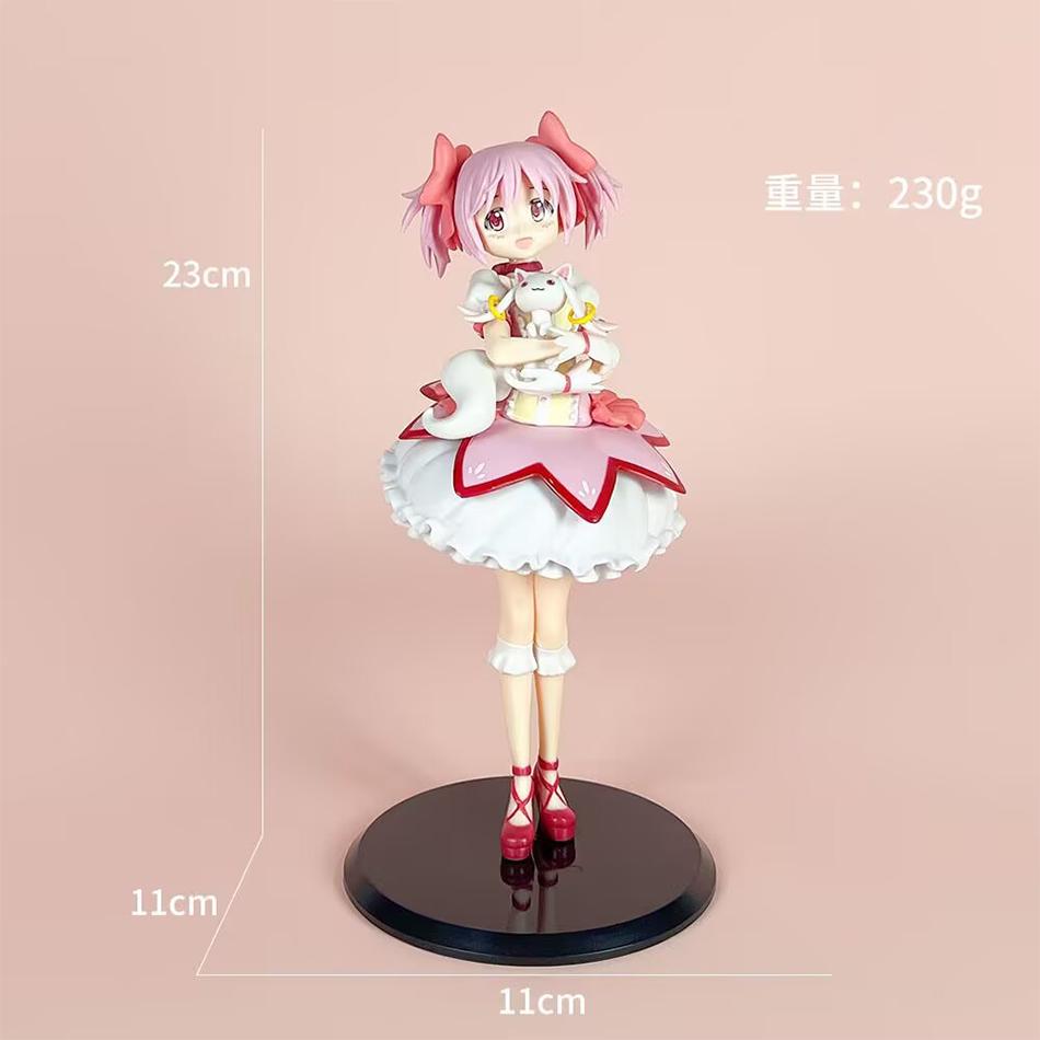 19СМ Милая Аниме Фигурка Канамэ Мадока Модель Игрушки ПВХ Фигурка Статуэтка Настольное Украшение Кавайная Кукла Праздничный Подарок
