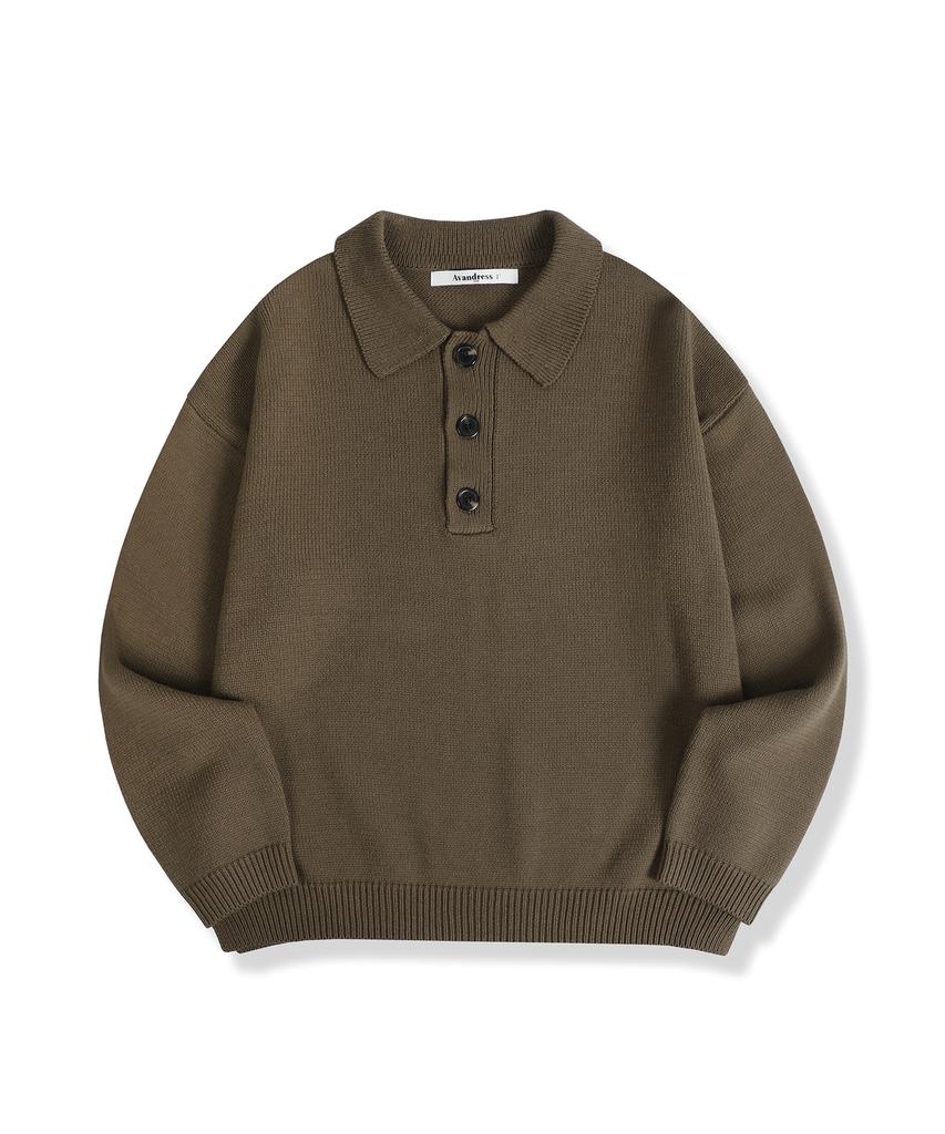 AVANDRESS Kamen Collar Knit Navy