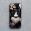 Художественная картина Розовый кот Чехол для телефона Для iphone 15 14 Plus Pro Max 13 12 Mini 11 Pro MAX XS X XR 8 7 SE 2020 Ударопрочный корпус