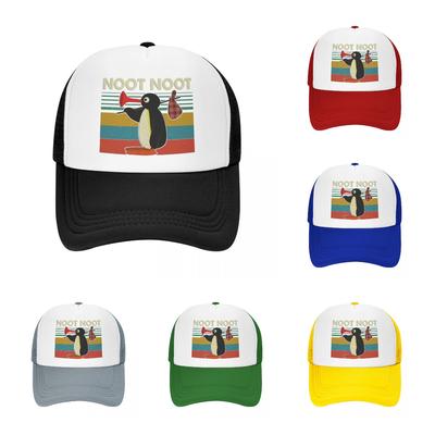 Noot Trucker Hats Pingu Pinga Penguin TV Mesh Net Бейсбольная кепка для женщин унисекс Kpop Snapback Кепки уличная одежда