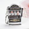 Mini Lucky Jackpot Keyrings Funny Fruit Slot Machine Keychain Slot Machine Key Chains  Funny Toys
