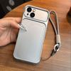 Роскошный чехол для телефона с большим окном и ремешком для iPhone 15 Plus, 15, 14 Plus, 14, 13. Премиальный текстурированный корпус