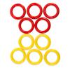 Уплотнение для шарового фитинга 10 штук силиконовых уплотнительных колец для штуцеров с цветовой кодировкой (5 x Красный Газ + 5 x Желтая Жидкость) Пиво