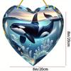 Killer Whale Sun Catcher. Window & Room Decor for Summer, Holidays & Imaginative Gifts.