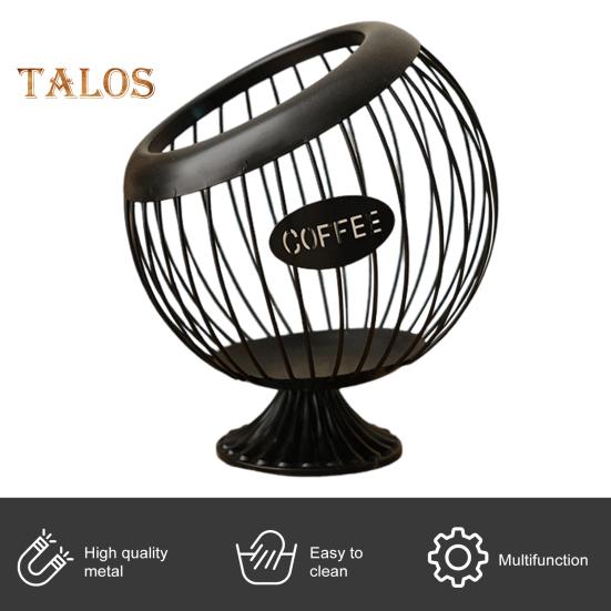 Держатель для чашки K для прилавка. Металлическая корзина для хранения капсул для кофе. Большой вместительный органайзер для чашек K для Keurig Nespresso Vertuo. Органайзер для кофейной станции. Чайный пакетик.