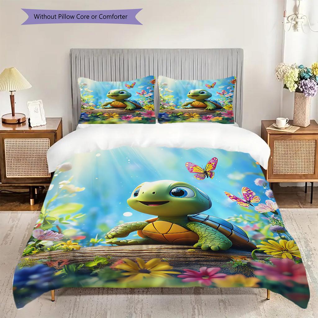 Комплект постельного белья с узором "черепаховый панцирь" Пододеяльник Наволочка Домашний Декор Подарок на День Рождения (1 пододеяльник + 2 наволочки, без наполнителя)