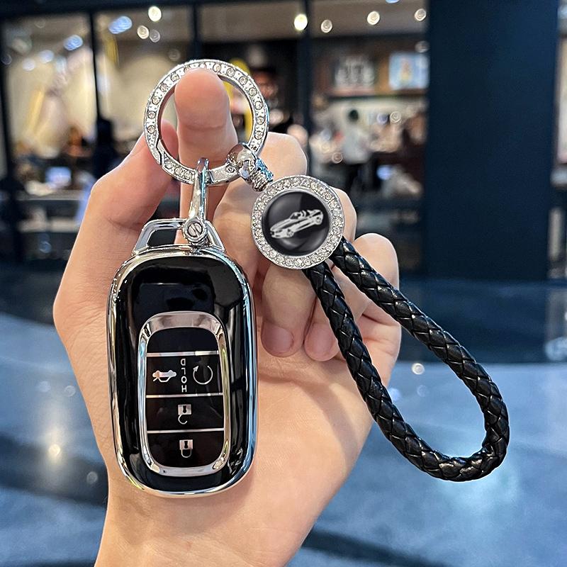 Автоматический Бесключевой Защитный Чехол Держатель Брелка Для Honda Accord Civic Hr-V Cr-V Pilot Sport Si Ex Ex-L 4/5 Кнопок Чехол-Крышка для Автомобильного Брелка
