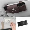 Car Sun Visor Glasses Storage Box Sunglasses Clip Organizer Holder For Mercedes Benz AMG A C E V Class W201 W210 W108 W204 W205 DQRST1